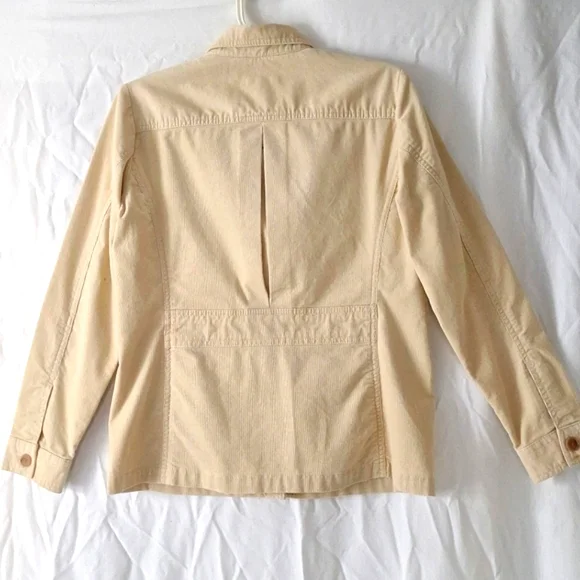 3/$20-Land's End Cotton Corduroy Jacket, Cream, Button Details, sz 6, NWOT - Picture 8 of 13
